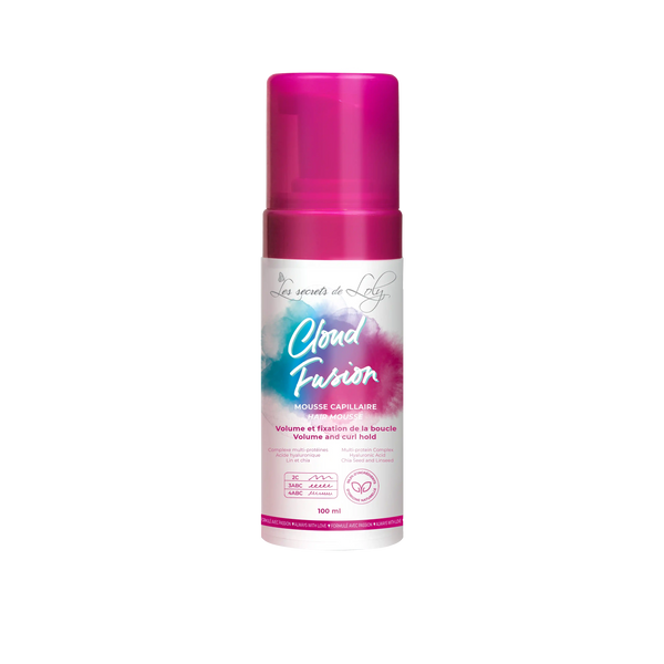 Cloud Fusion 100ml - Mousse capillaire fixante pour cheveux  multi-texturés